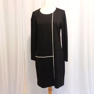 Venus Women's Sheath Dress Long Sleeve Black Size L